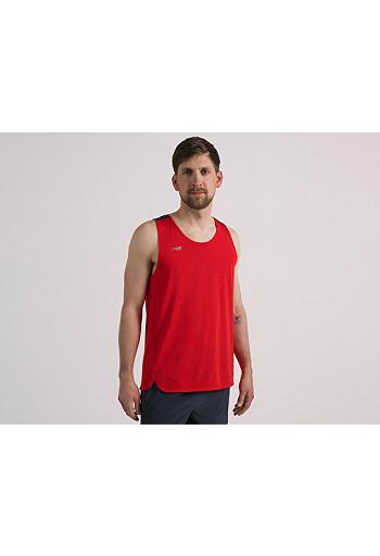 Red Altra VANISH TANK TOP Men's Tops | US_GB9961