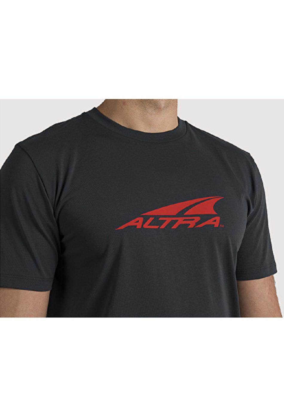 Black Altra EVERYDAY RECYCLED TEE Men's Tops | US_J7536