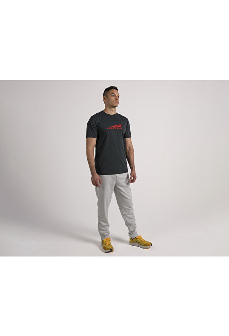 Black Altra EVERYDAY RECYCLED TEE Men's Tops | US_J7536