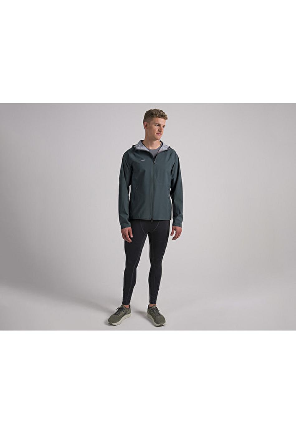 Black Altra WATERPROOF RUN JACKET Men's Tops | US_B5032