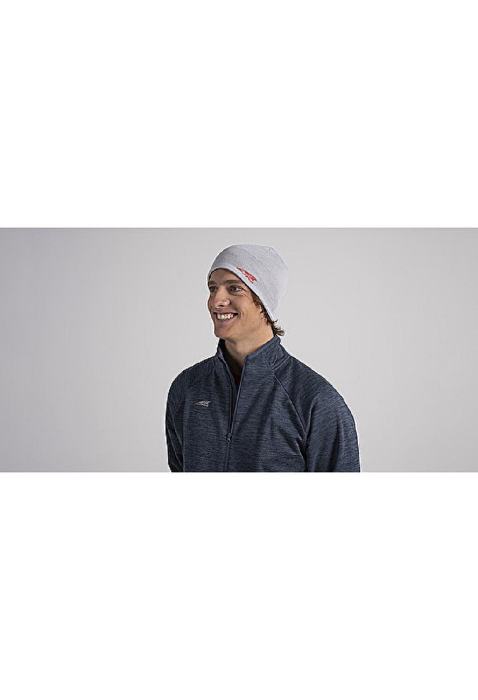 Grey Altra ALTRA MERINO RUN BEANIE Men\'s Hat | US_R3349