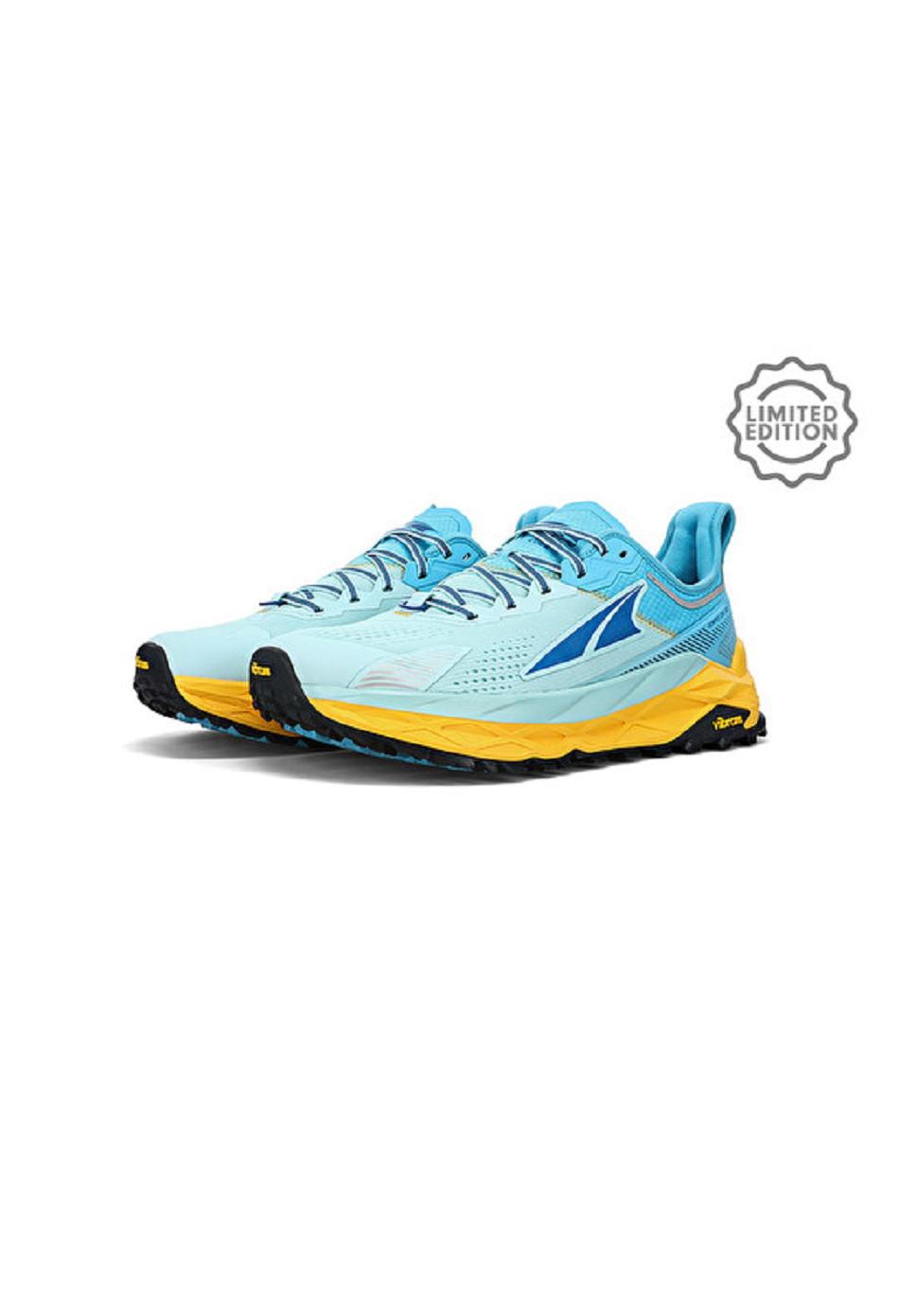 White / Blue Altra Olympus 5 Chamonix Men's News | US_O6166